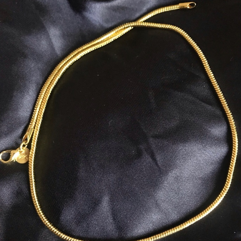 Gold Snake Chain Necklace - Women's Jewelry,20” - Picture 1 of 2